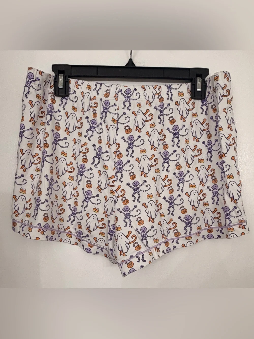 Roller Rabbit Halloween Ghost & Skeleton Cotton Shorts Size Large